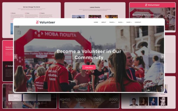 volunteer Website Template