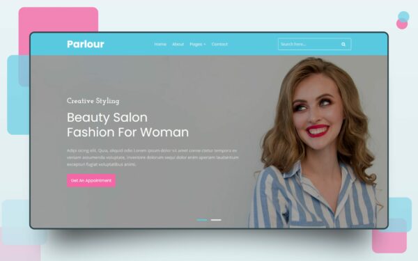 fashion parlour website template