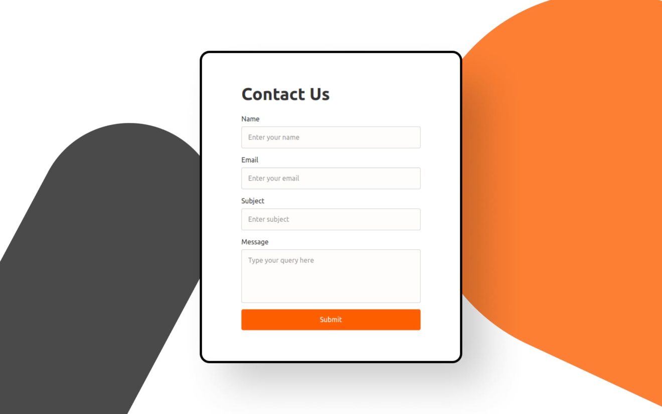 Lucid Contact Form Web Element