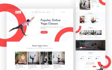 yogic website template