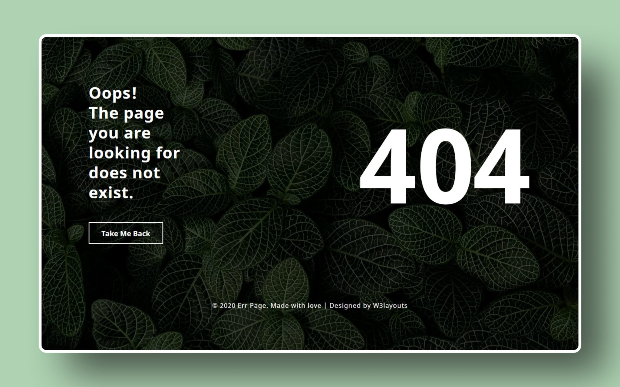 Page not found 404 Designs and WordPress Themes » W3Layouts