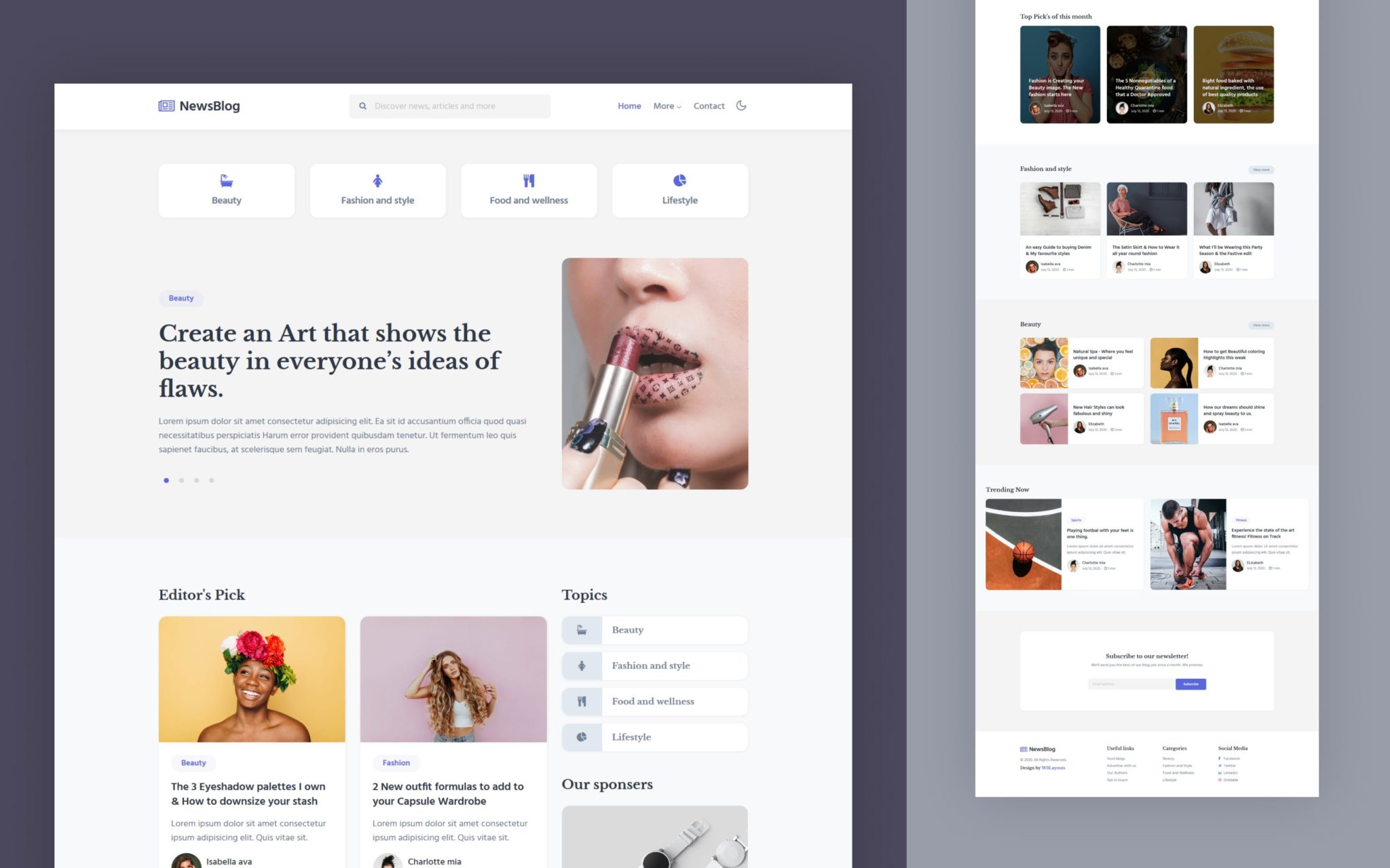 News Blog Website Template » W3Layouts