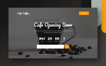 cafe coffee web element