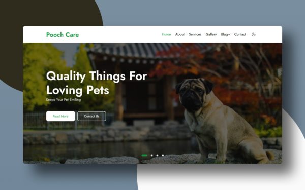 pooch care website template