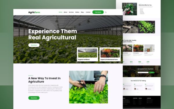 agricfarm website template