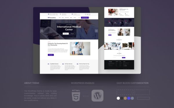 preventive wordpress theme