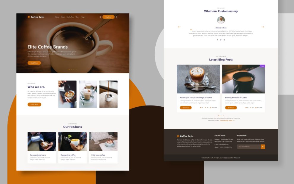 Coffee Cafe Website For Coffee Shop » Download Now! » W3Layouts