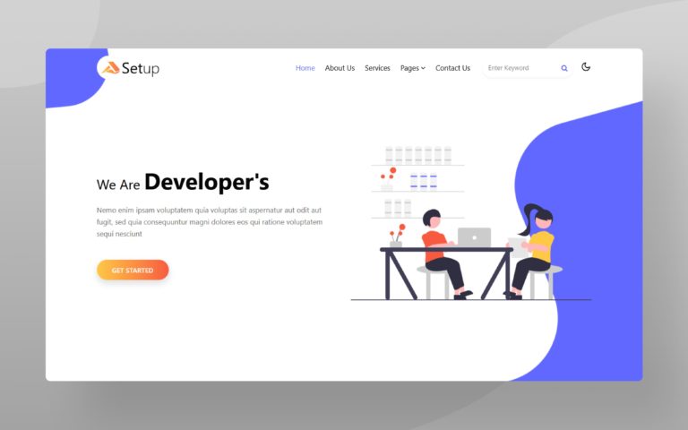Setup Website Template » Download Now! » W3Layouts