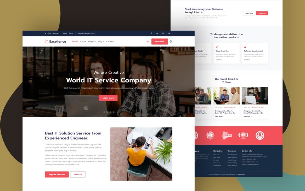 Design Excellence Layout Excellence Website Template » Download » W3Layouts