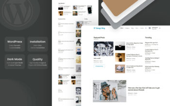 Design blog a blogging category wordpress theme