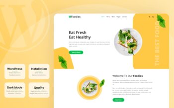 Foodie a food category WordPress Theme