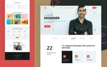 biodata a personal portfolio website template
