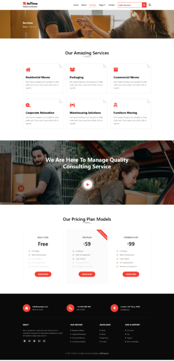 InTime A Logistics Website Template W3Layouts