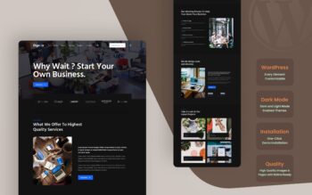 Degibiz a corporate WordPress Theme
