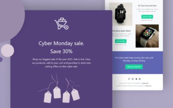 cyber sale website template