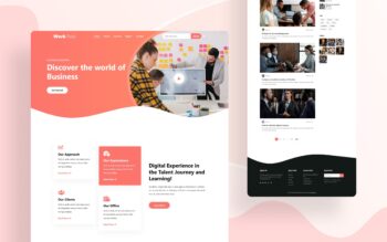 work field website template featured image