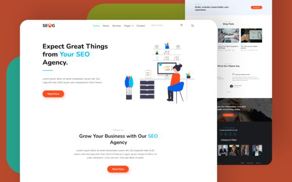 seog a corporate website template featured image