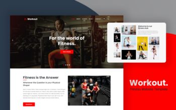 Workout Website Template