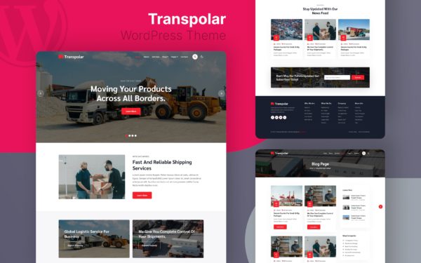 Transpolar a transportation WordPress Theme