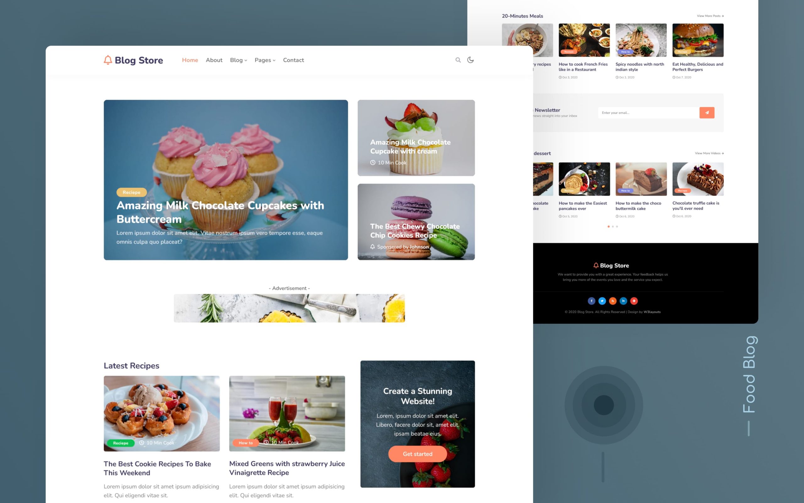 Blog Store a blog website template » W3Layouts