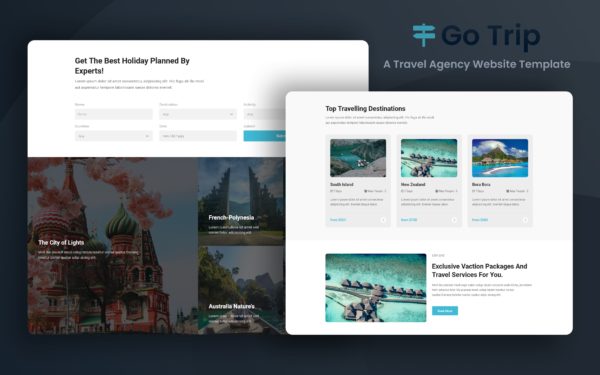 travel agency website builder