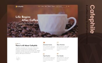 cafephile wordpress theme featured image