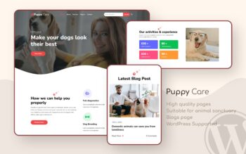Puppy care wordpress theme