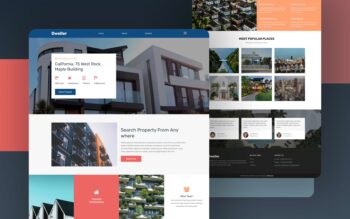 Dweller a Real Estate Website Template for building website of your business