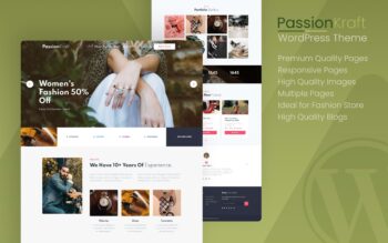 PassionKraft a Fashion Related WordPress Theme
