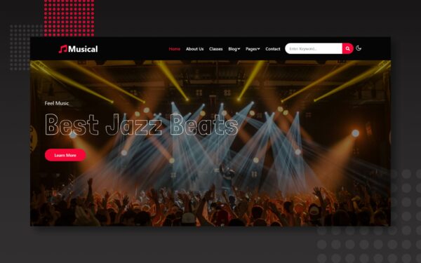 Musical Website Template