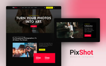 PixShot Website Template