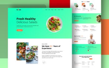 Salads a website template