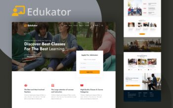 Edukator a Education related Website Template