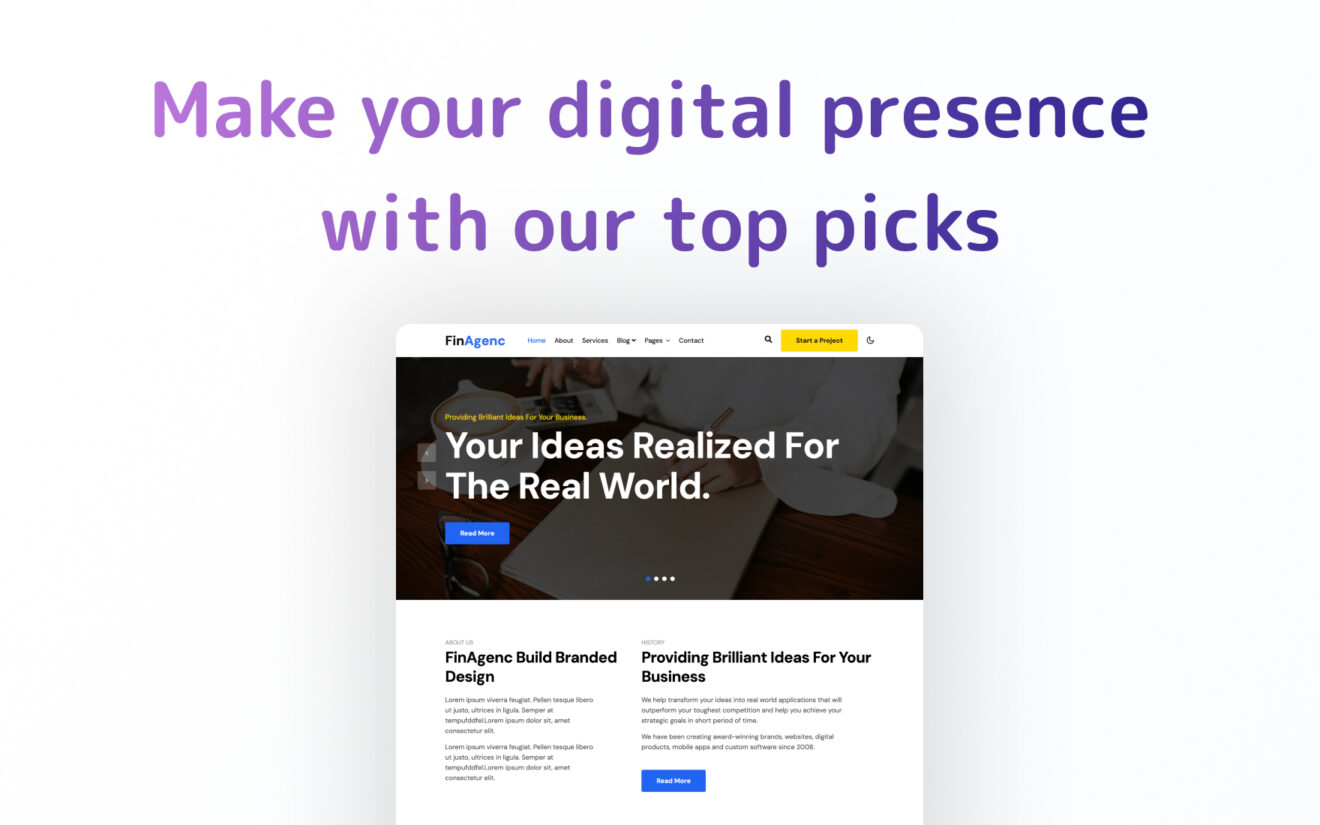 Make your digital presence with our top picks
