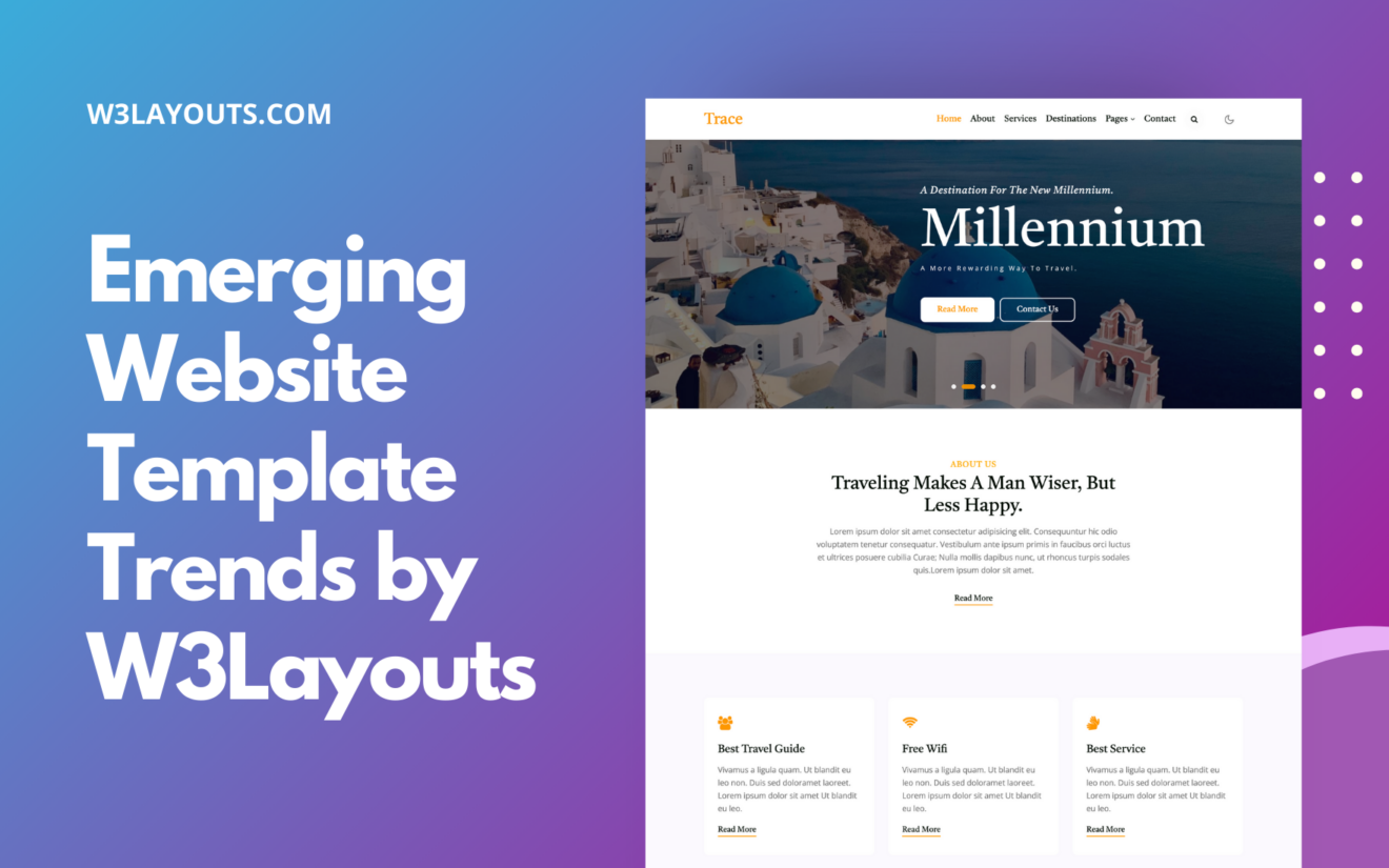 Stay Stylish: W3Layouts Breakdown of Emerging Website Template Trends