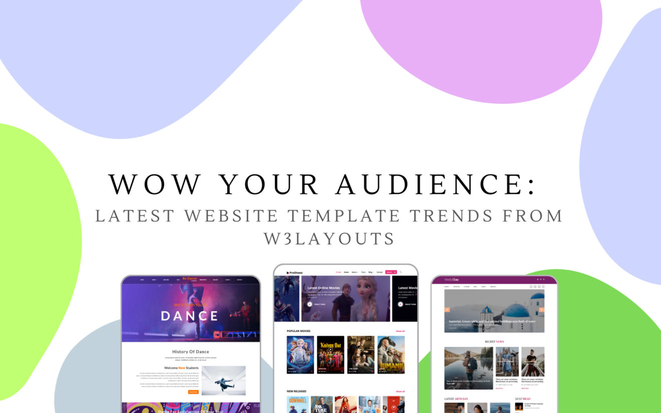 Wow Your Audience: The Latest Website Template Trends from W3Layouts