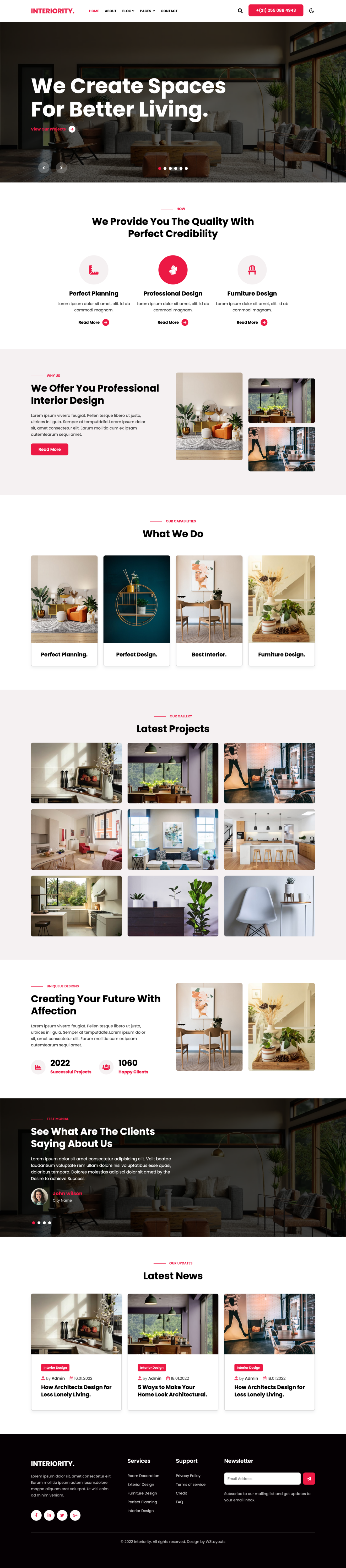 Interiority – Modern Interior Design Website Template » W3Layouts