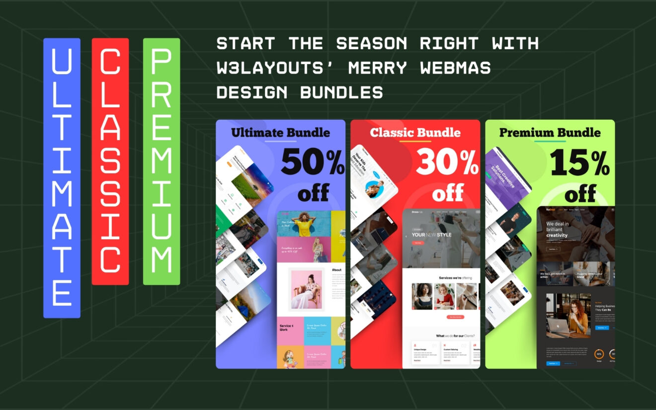 Start the Season Right with W3Layouts’ Merry Webmas Design Bundles