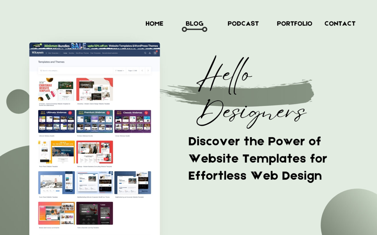 Discover the Power of Website Templates for Effortless Web Design