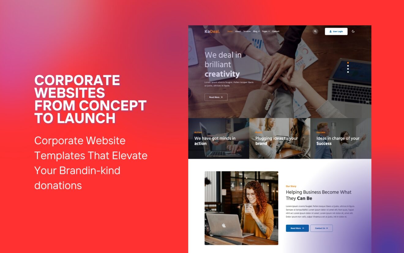 From Concept to Launch: Corporate Website Templates That Elevate Your Brand