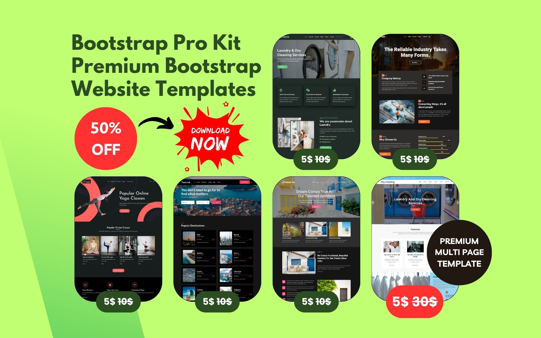 Bootstrap Pro Kit – Premium Bootstrap Website Templates for Fast & Responsive Web Design