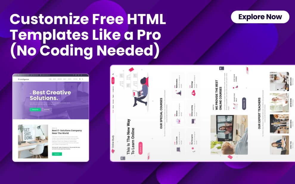 Customize Free HTML Templates Like a Pro (No Coding Needed) – W3Layouts